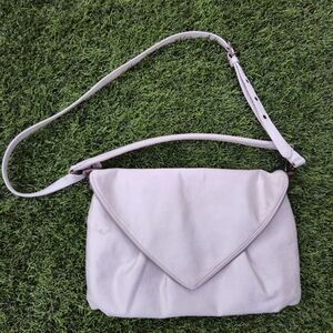 Matt & Nat Vegan Crossbody Bag – Recycled Lining, Cream Envelope Style